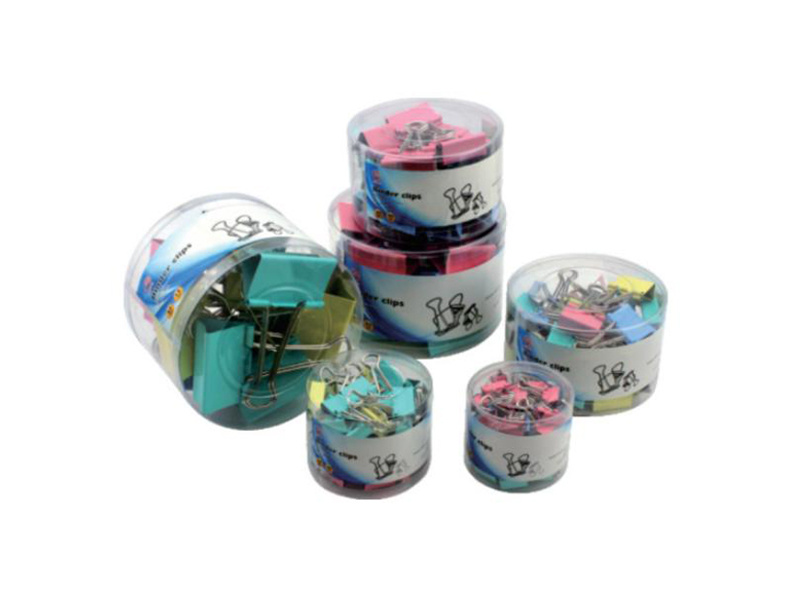 Milky Binder Clip In PET Tube