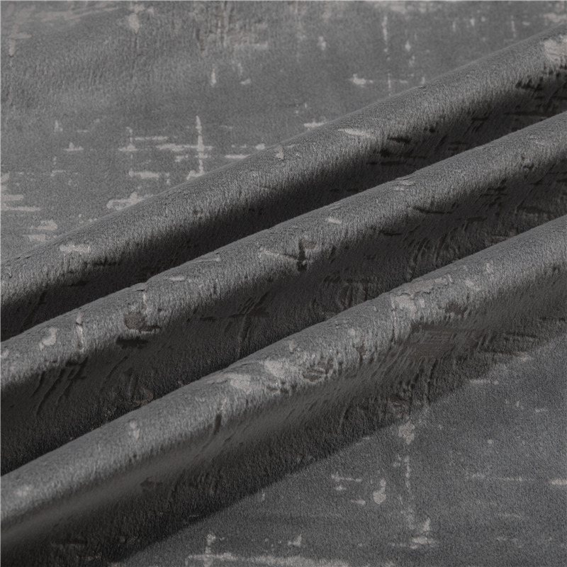 Velvet bronzing curtain