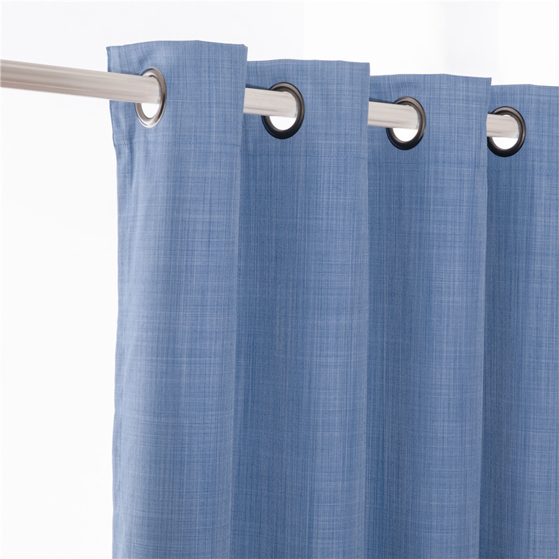 Blackout cationic curtain