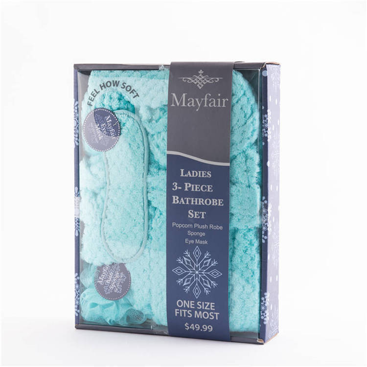 ORT3CS04: Robe Eye Mask Sponge 3 PCS Spa Set
