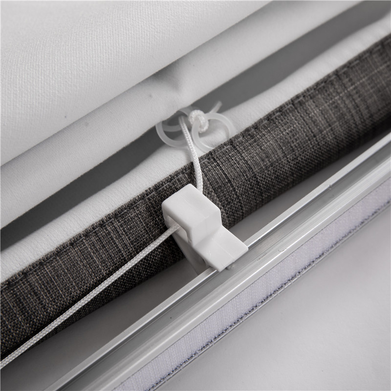cationic blackout Roman blinds