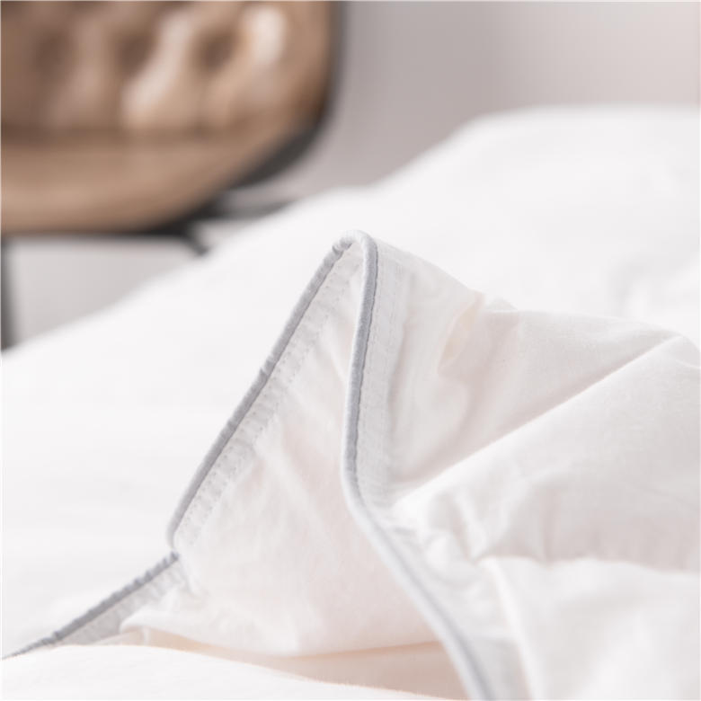 ORT1LK11: peach fabric duck feather quilt（BSCI OKO DOWNPASS RDS）
