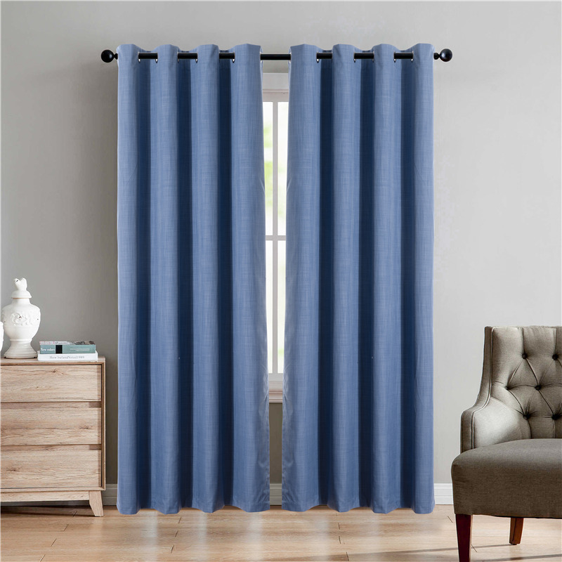 Blackout cationic curtain