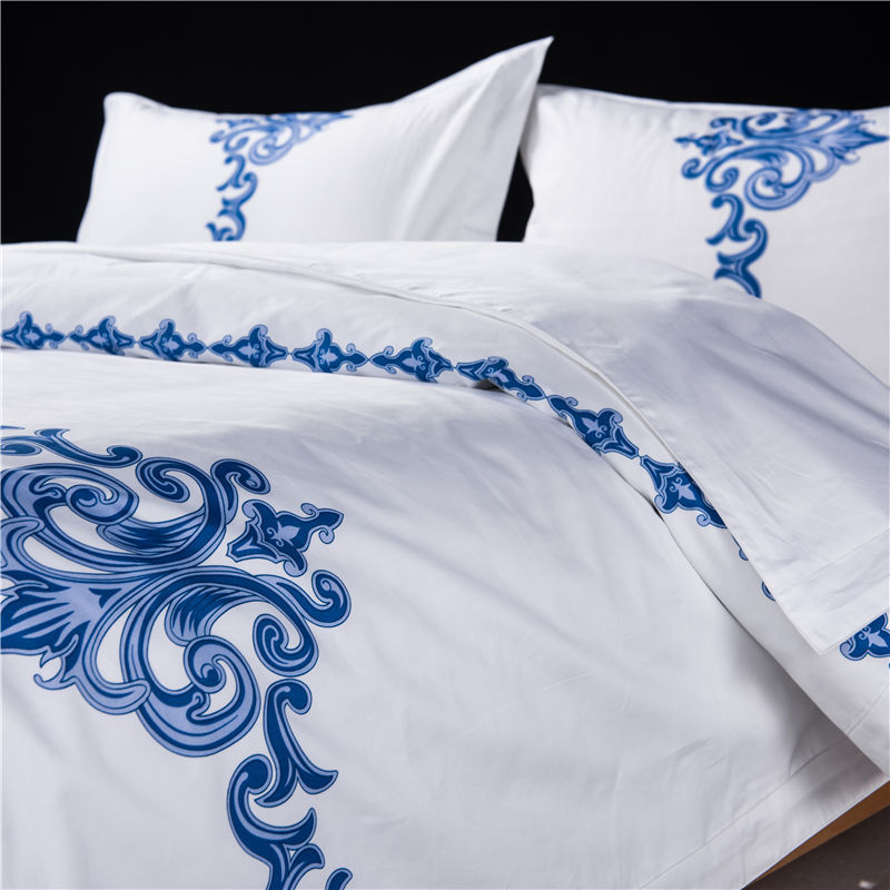 ORT5MM9：Yarn Dye Cotton Sateen Duvet Cover Set