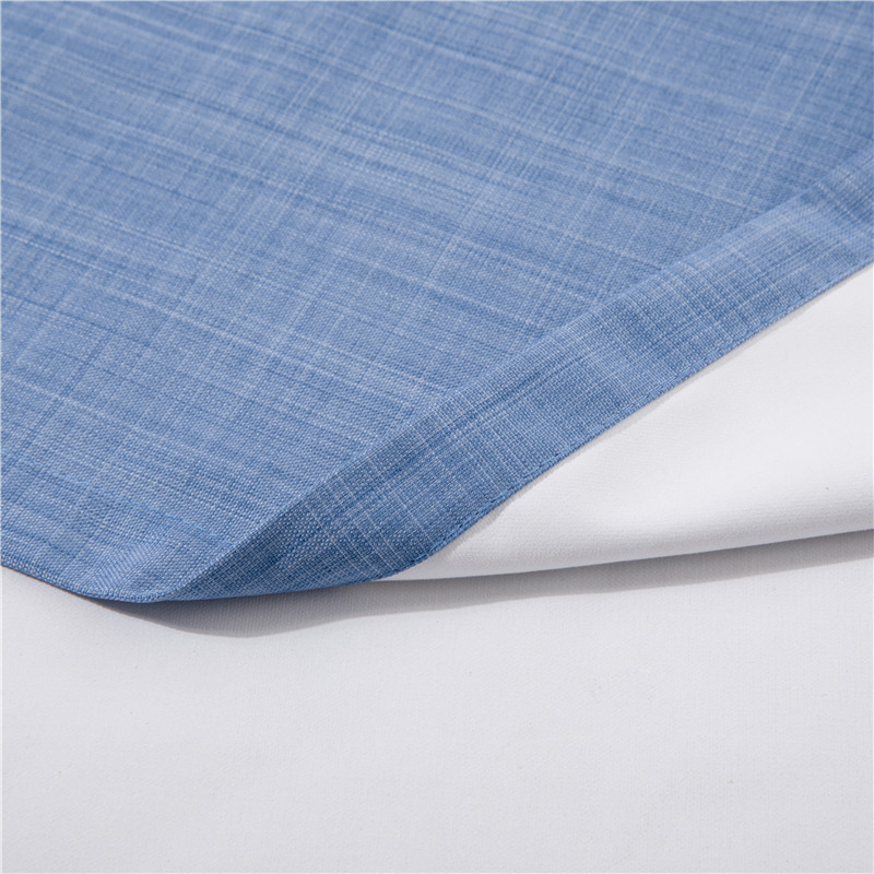 Blackout cationic curtain