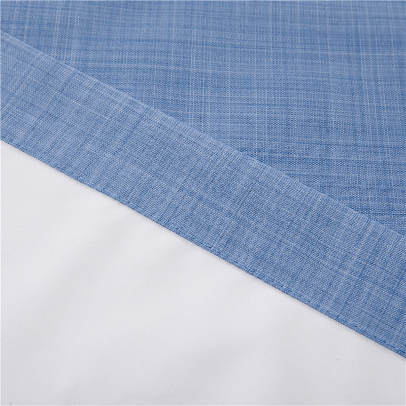 Blackout cationic curtain