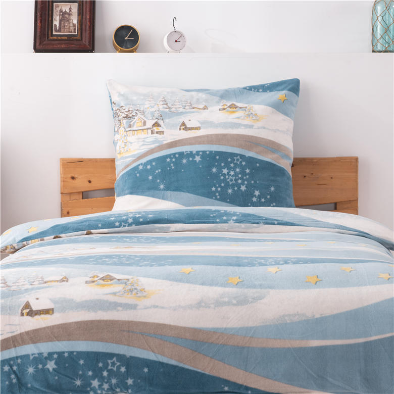 ORT4AL7:Fleece bedlinen/ fleece quilt cover set
