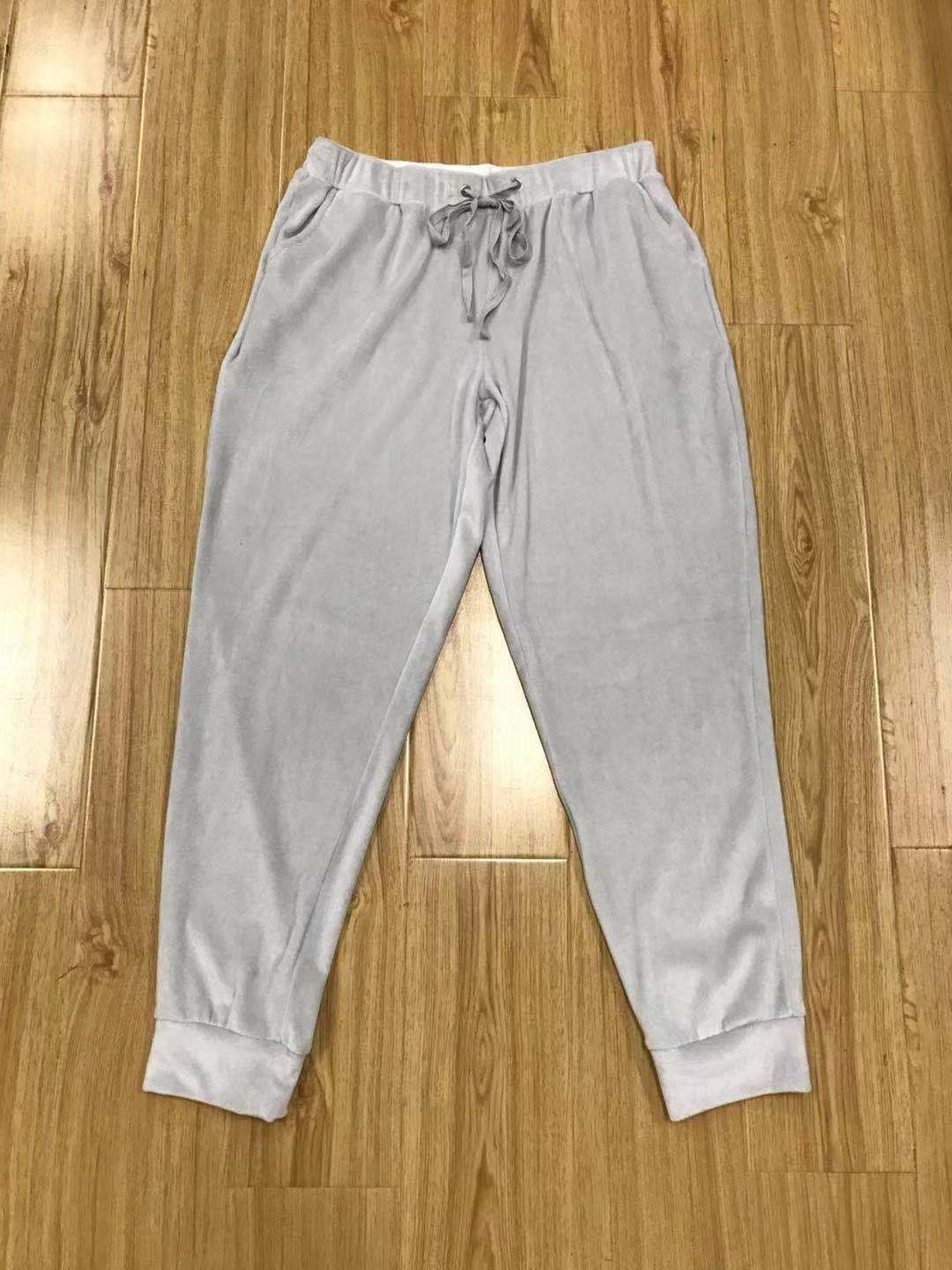casual jogger pants velvet jogger