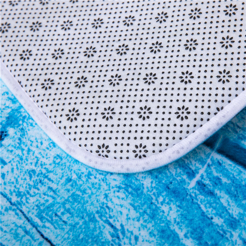 flannel digital printed floor mat