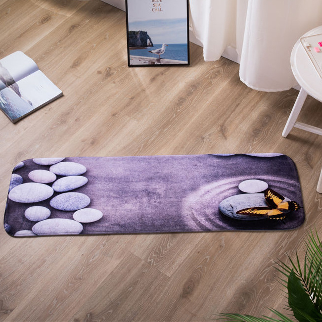 flannel digital printed floor mat