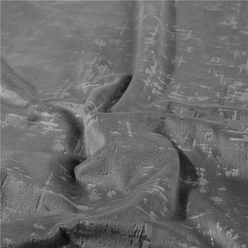 Velvet bronzing curtain