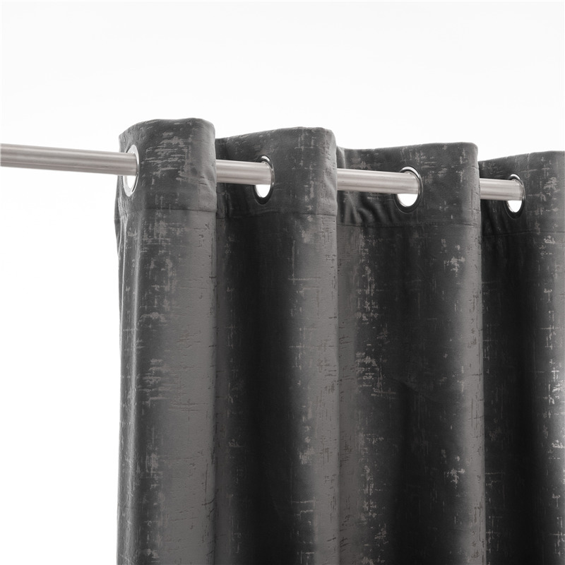 Velvet bronzing curtain