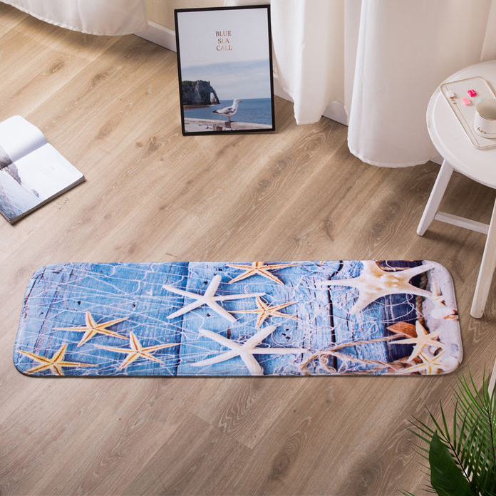 flannel digital printed floor mat