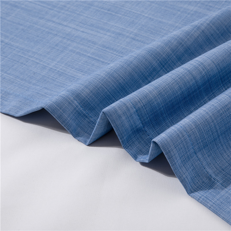 Blackout cationic curtain