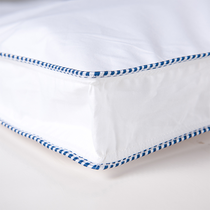 ORT5MM4:Cotton Pillow Shell With Baffle & German Piping
