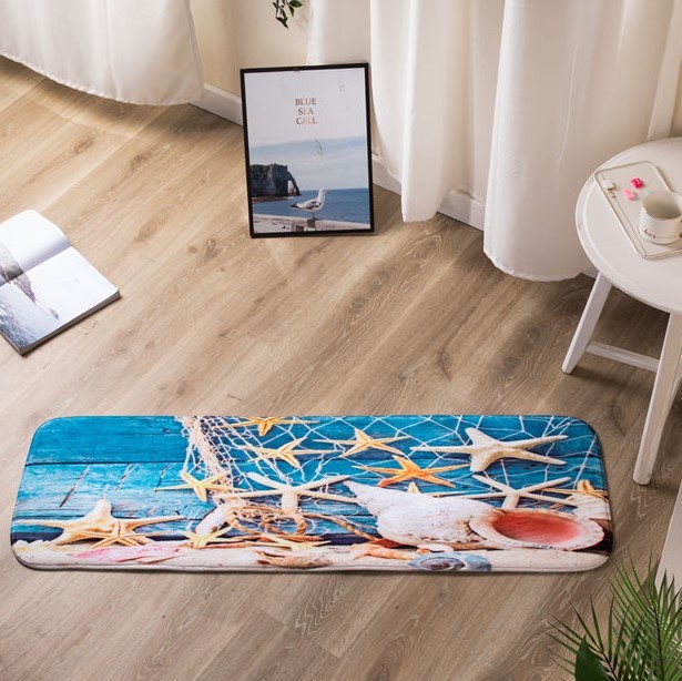 flannel digital printed floor mat