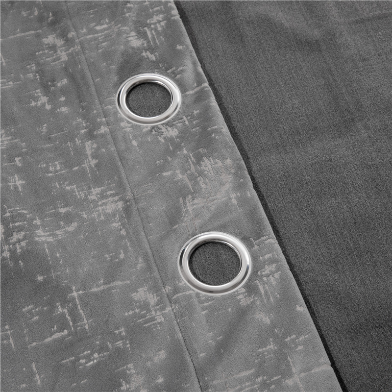 Velvet bronzing curtain