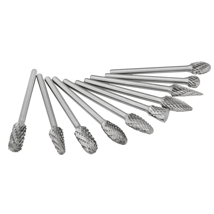 Carbide Bur Tree Shape for Stainless Steel Inox Metal Working 1/8 Shank Tungsten Steel Tool Cutting and Shaping