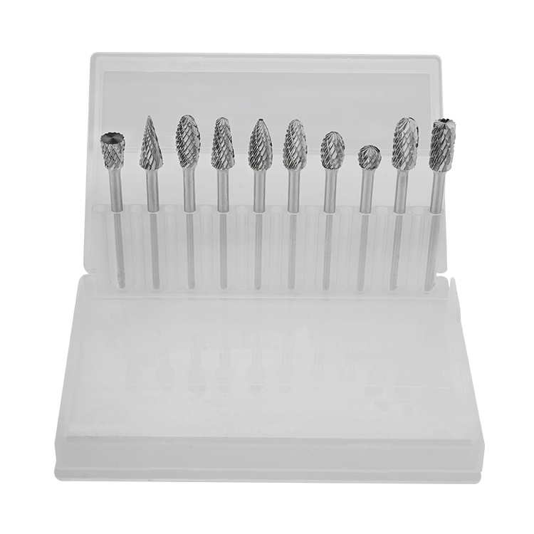 Double Cut Tungsten Carbide Rotary Burrs With Solid Carbide Head and Steel Shank Welded Carbide Rotary Burr Blanks