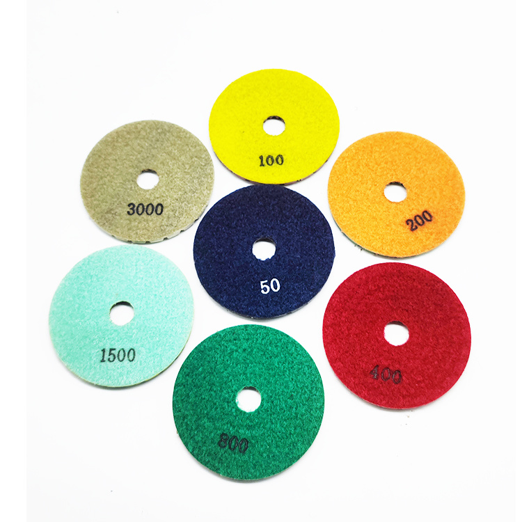 3inch 4inch 5inch 6inch 8inch Diamond Sponge Polishing Pad/Marble Stone Sponge Flexible Pads