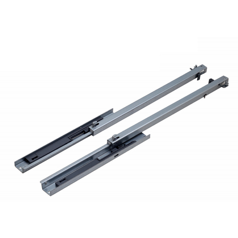 ZM-2T-05A Bottom mounted two section hidden buffer ball slide rail