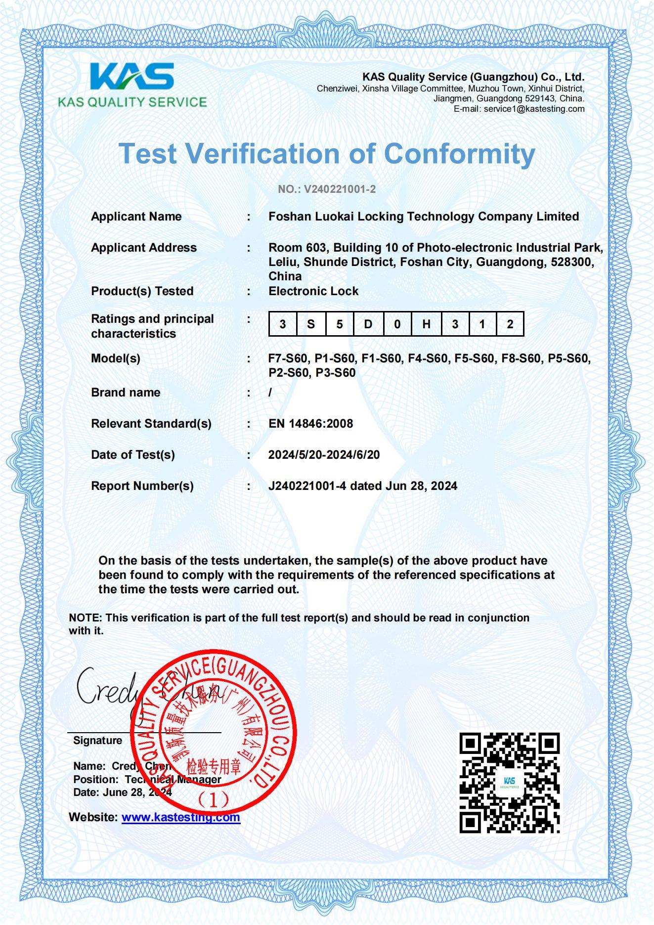 CE Certificate