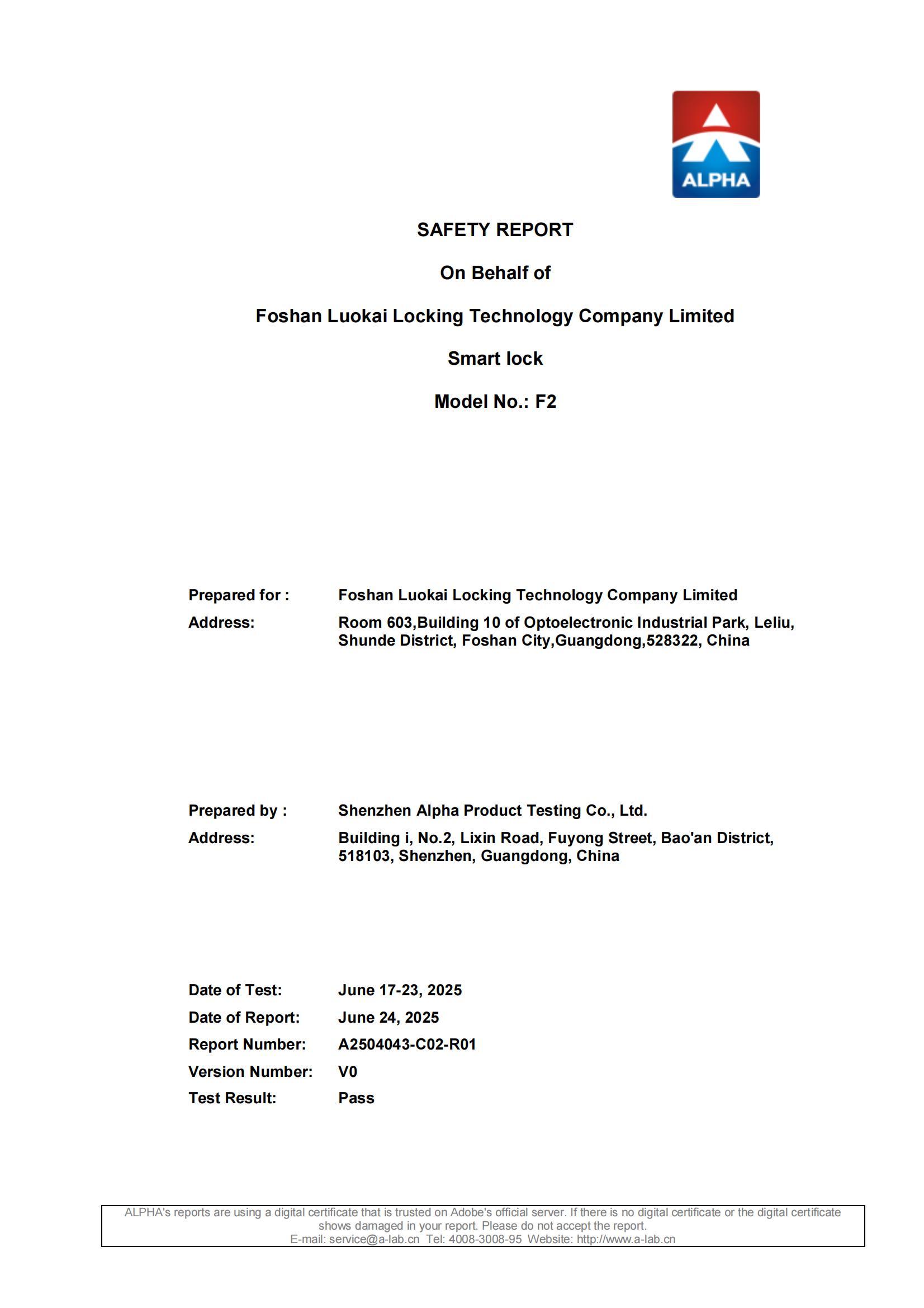 F2 CE Safety Report_EN62368