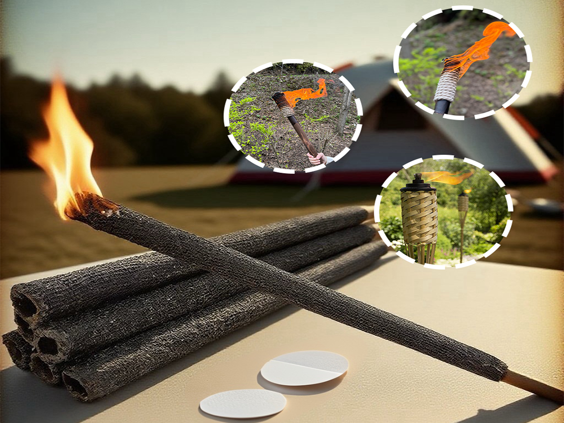 Wooden torch