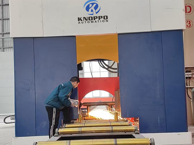 KT12 Rotary Table H Beam Laser Beveling Cutting Machine