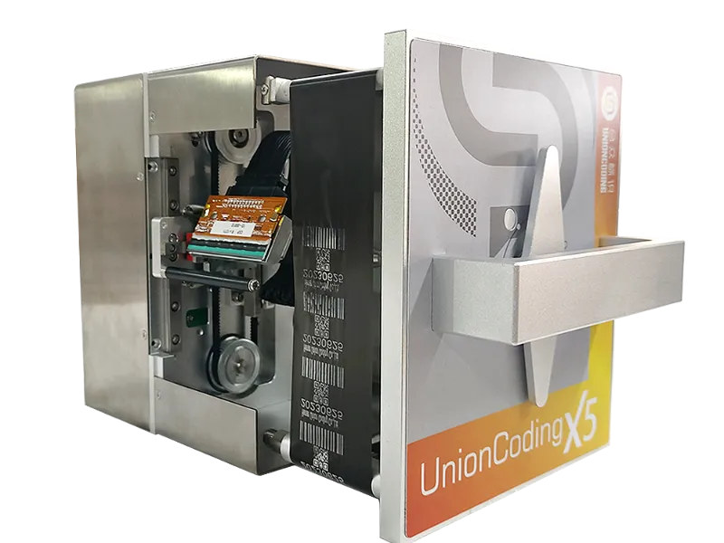 Online QR code printing batch code printer UC X5 TTO printer, for code marking on plastic