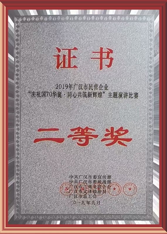 2019民营企业主题演讲比赛二等奖