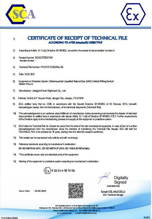Certification