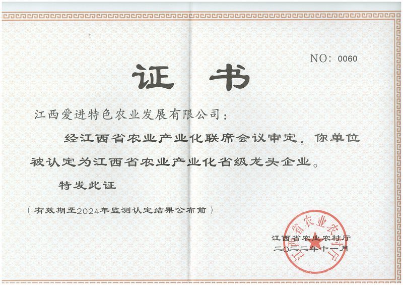 省級龍頭企業-2022