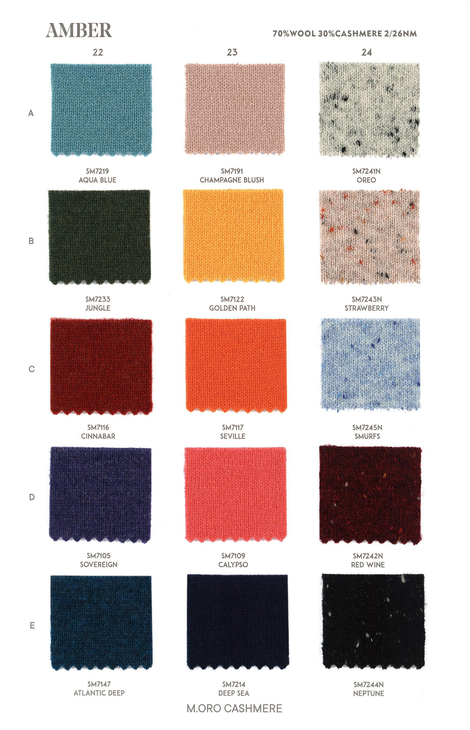 M.ORO CASHMERE AMBER+NEPS+GARNET