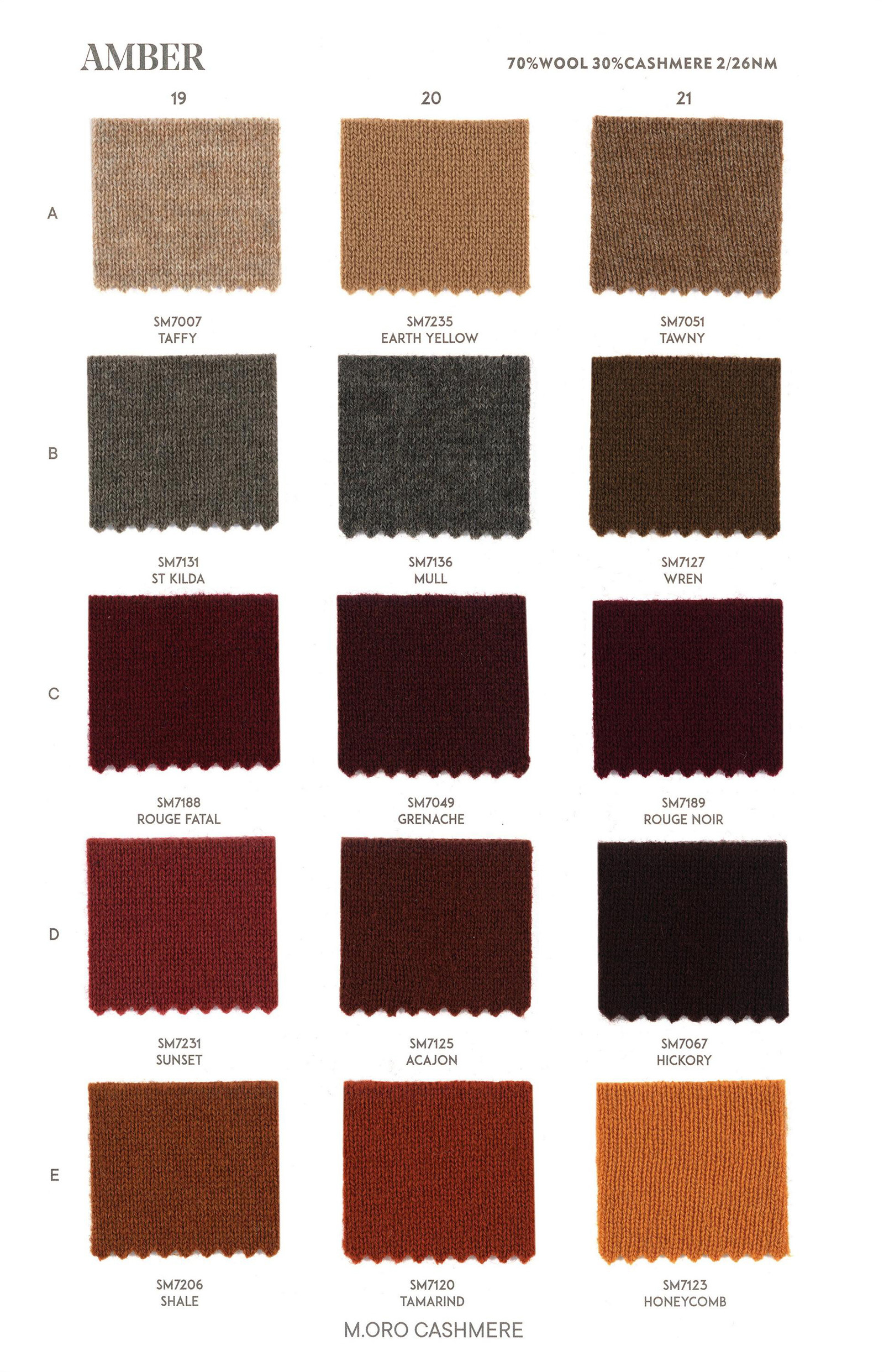 M.ORO CASHMERE AMBER+NEPS+GARNET