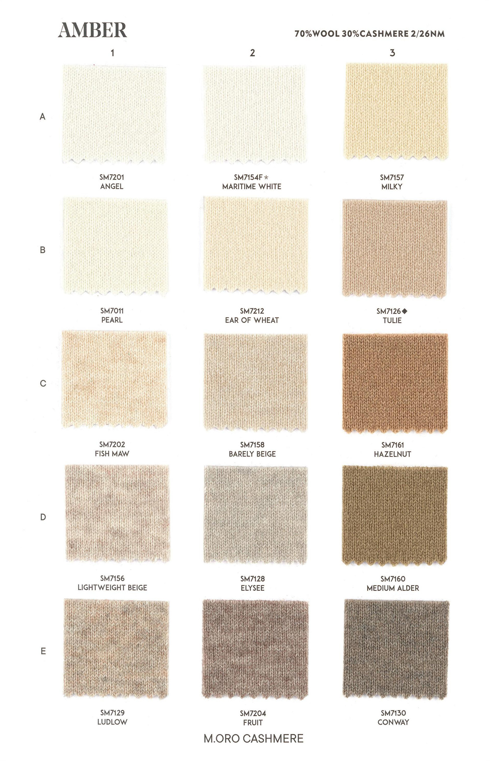 M.ORO CASHMERE AMBER+NEPS+GARNET