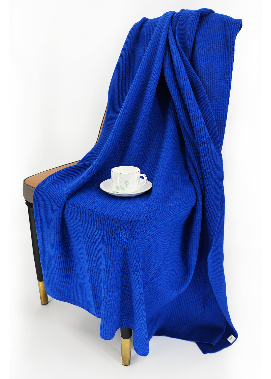 RIB KNITTED BIG SORF HOME BLANKET