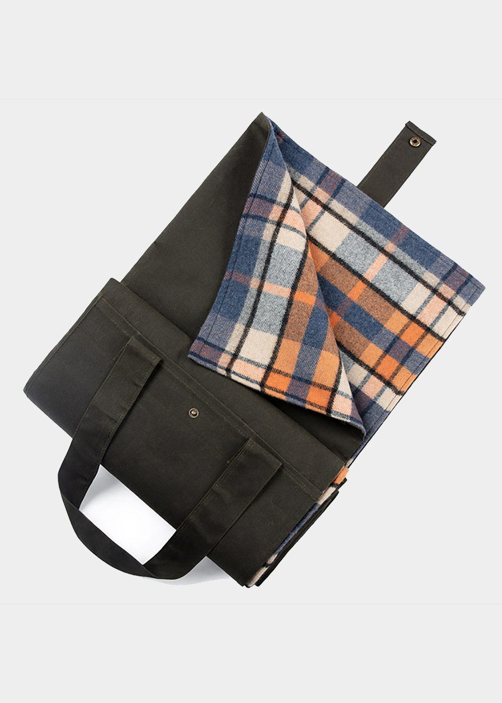 WOVEN CHECK PATTERN WATERPROOF OUTDOOR PICNIC BLANKET