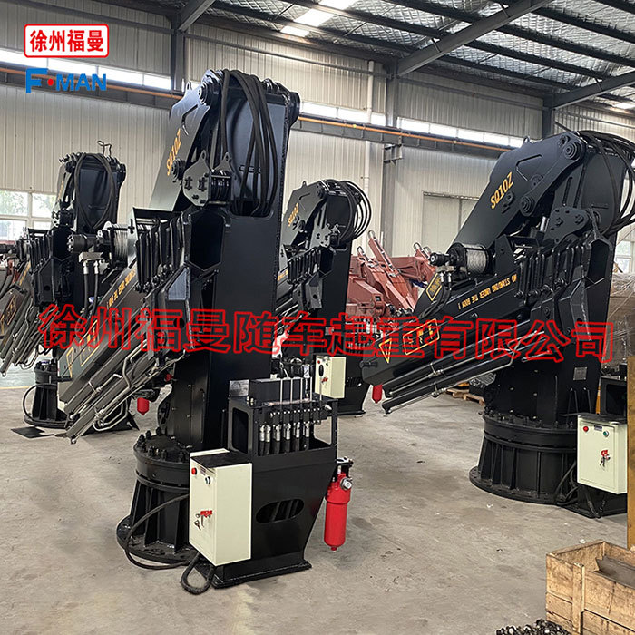10噸折臂全回轉(zhuǎn)船吊配絞車