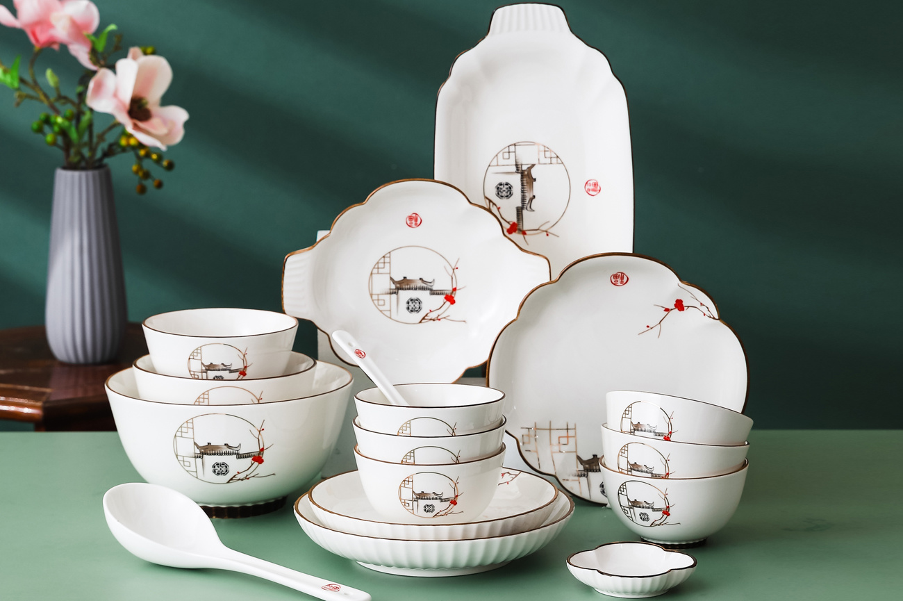 新中式徽派餐具