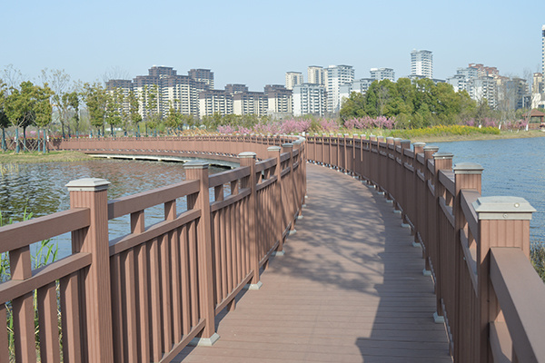 This kind of fence is actually made of wood-plastic