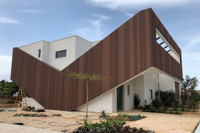 Cajas extranjeras de paneles de pared de madera plástica
