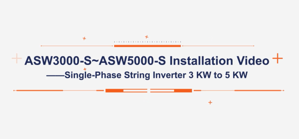 Solplanet 3K-S~5K-S Installation Video