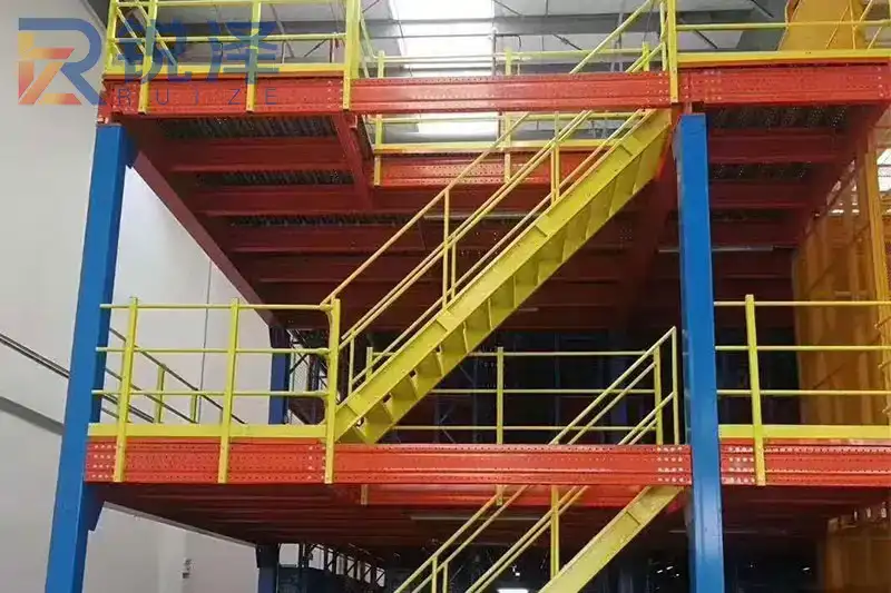Mezzanine shelf