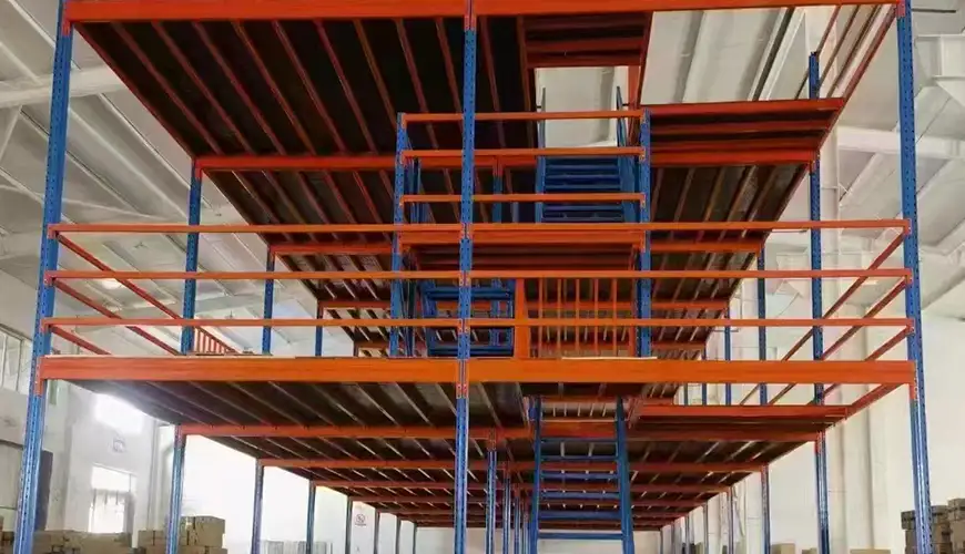 Mezzanine shelf