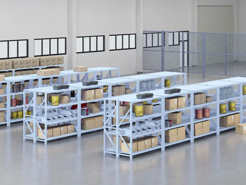 In which industries are stainless steel shelving units used?