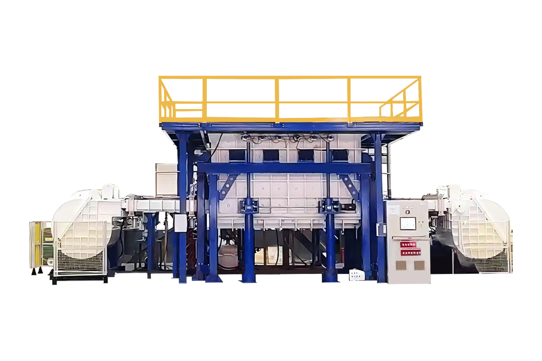 Soft felt continuous purification furnace
