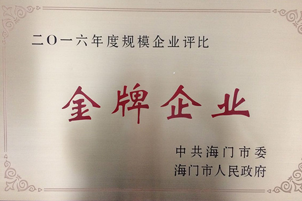 2016年金牌企業(yè)