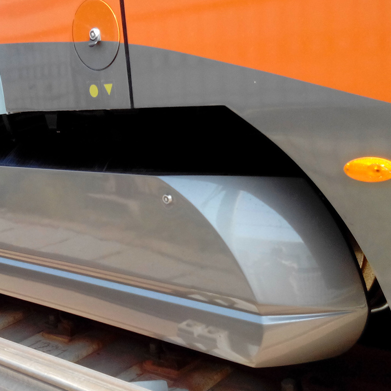 Tram mudguard