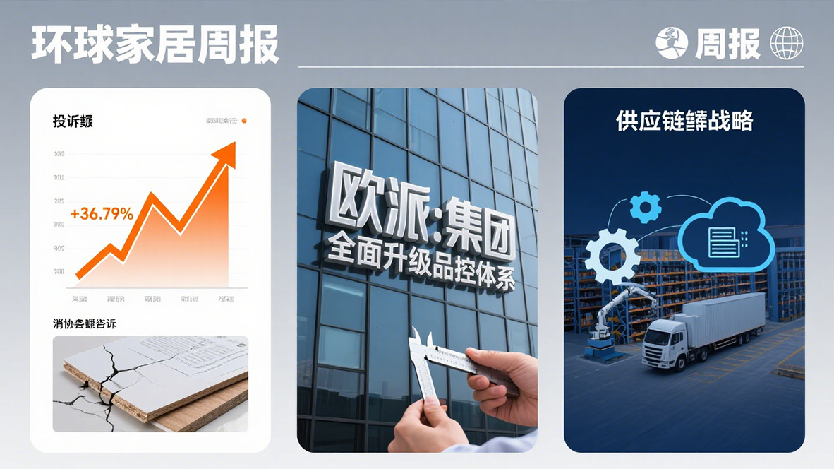 环球家居周报：上半年家具投诉量上升，欧派回应质疑，金牌进军供应链平台……
